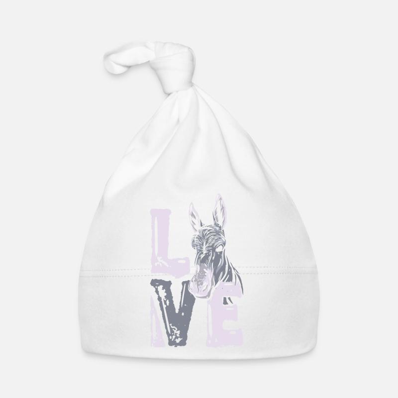 Esel Baby Bio-Mütze