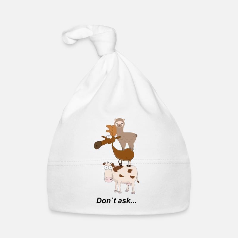 Pyramide animale Ne demandez pas Bonnet bio Bébé