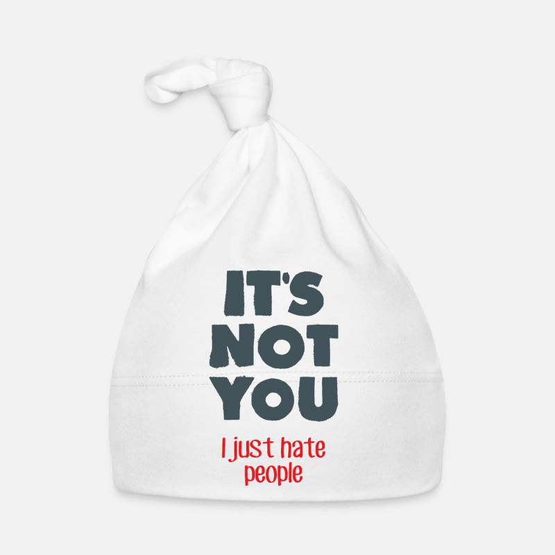 Ich hasse Menschen Baby Bio-Mütze
