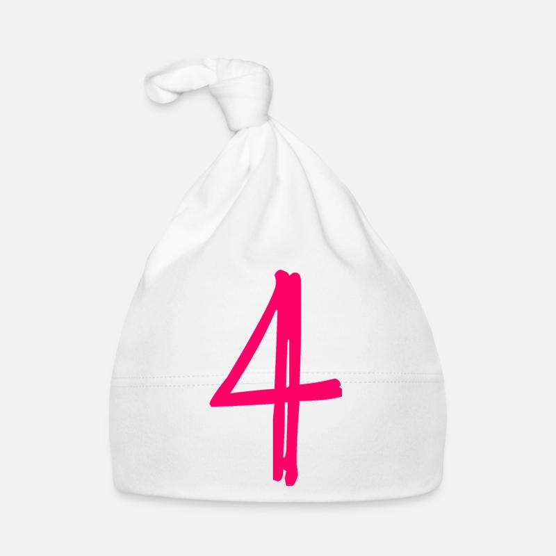 4 ANS. 4e ANNIVERSAIRE. ANNIVERSAIRE 4 ANS. 4 Bonnet bio Bébé