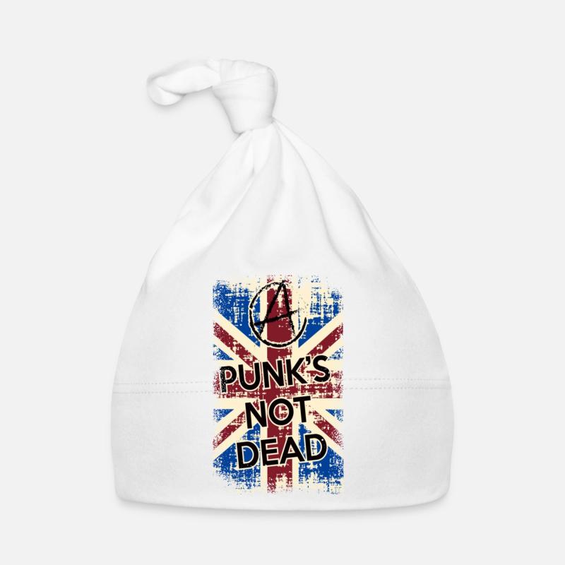 Punk's not dead Punkrock Musik Punker Retro Punk Baby Bio-Mütze