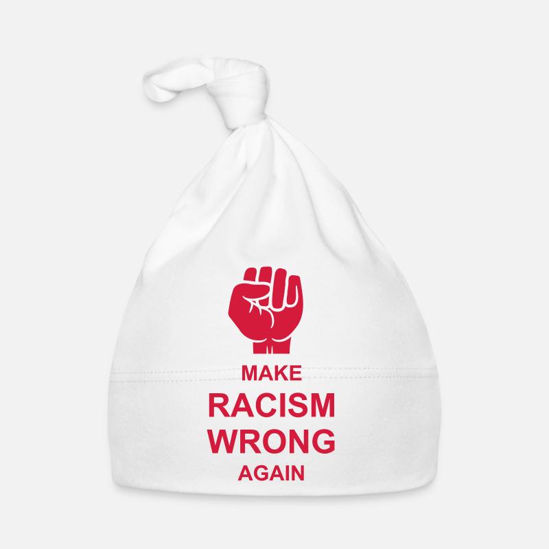 make racism wrong again Baby Bio-Mütze