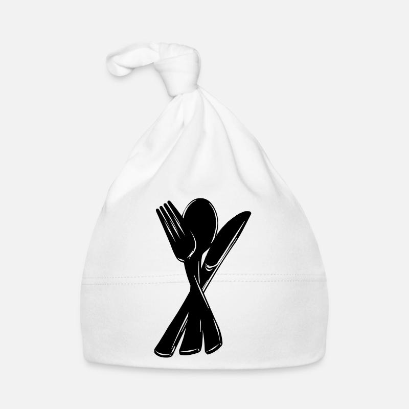 Knife fork and spoon Organic Baby Cap