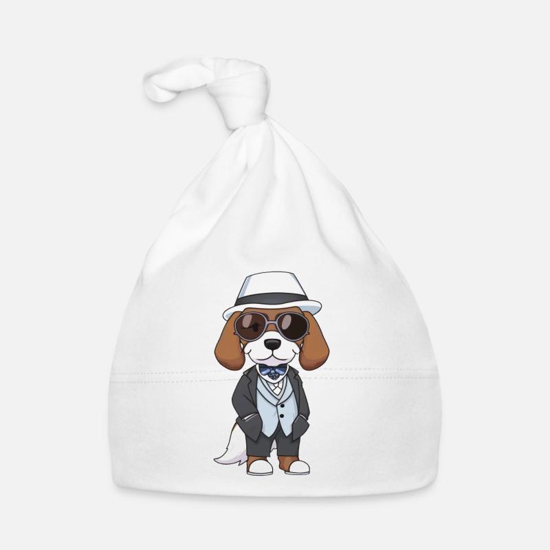 beagle hut brille Baby Bio-Mütze