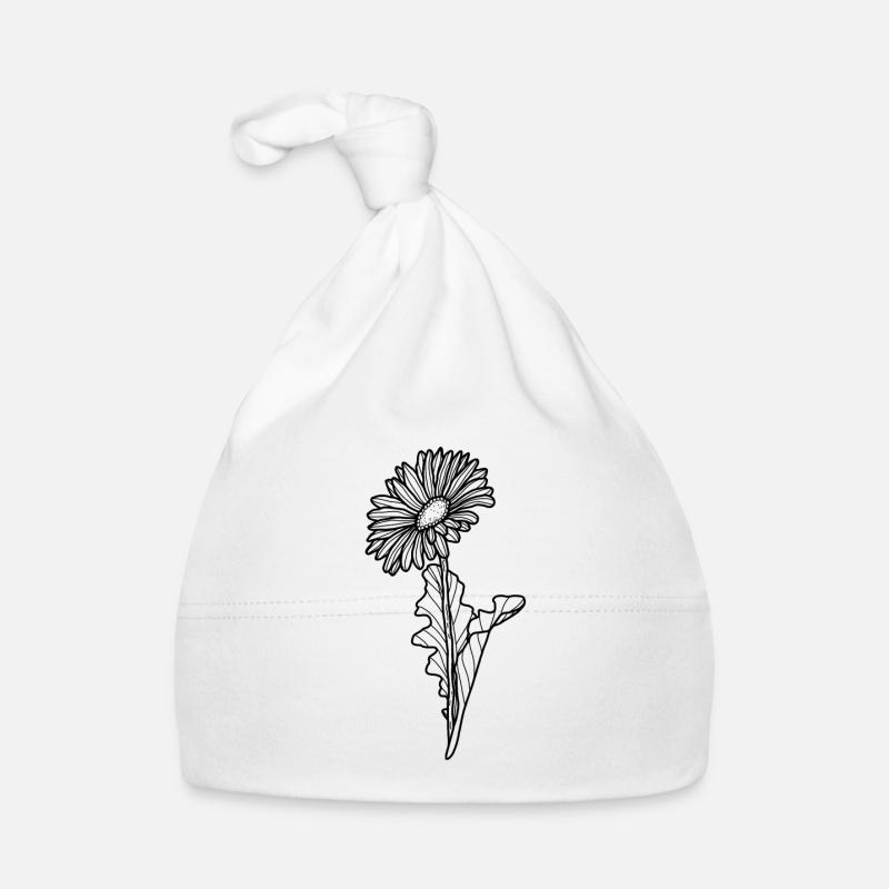 Fleur Gerbera Bonnet bio Bébé