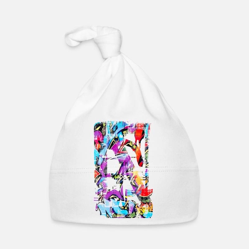 Graffiti style Splash hip hop colors painter color Organic Baby Cap