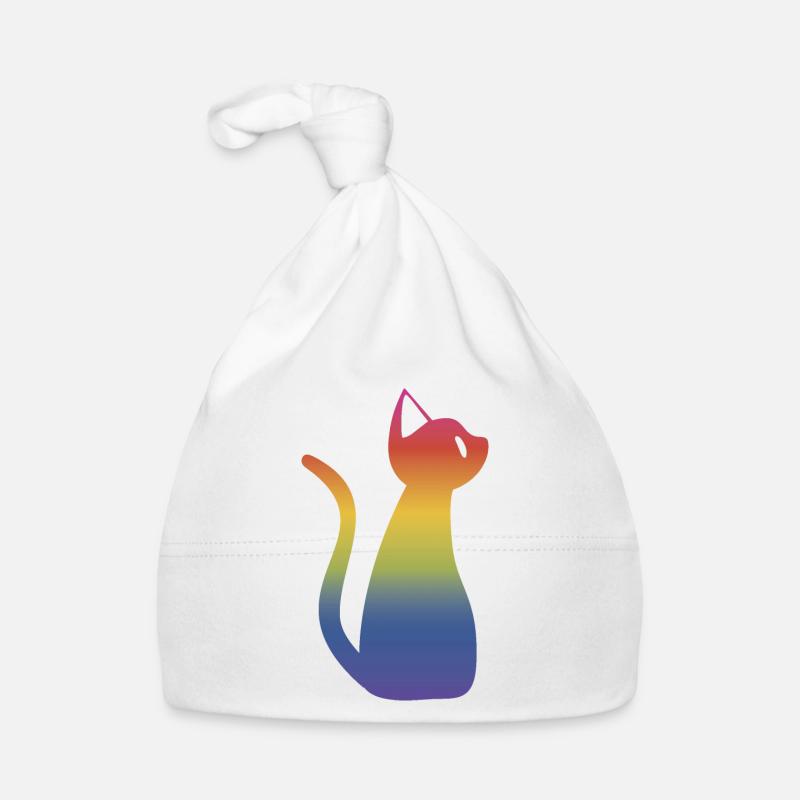 Regenbogen Katze Baby Bio-Mütze
