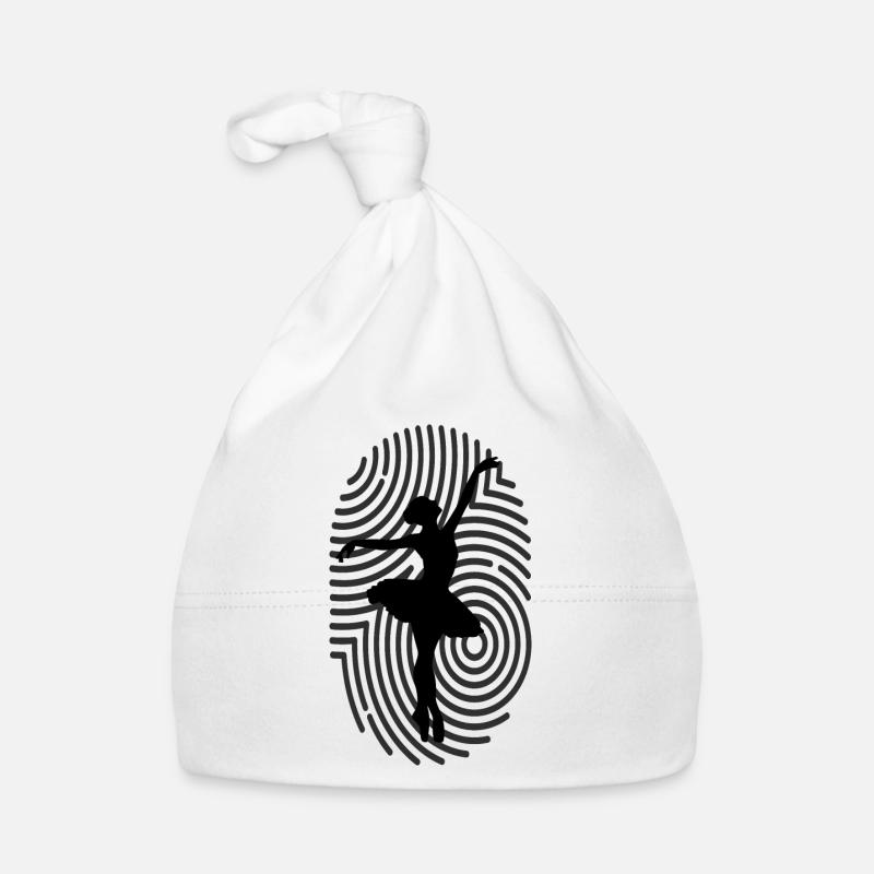 Danse Musique de danse - Bonnet bio Bébé - blanc