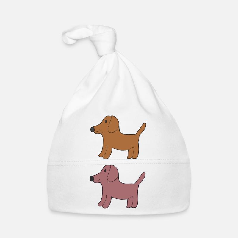 dackel freunde Baby Bio-Mütze