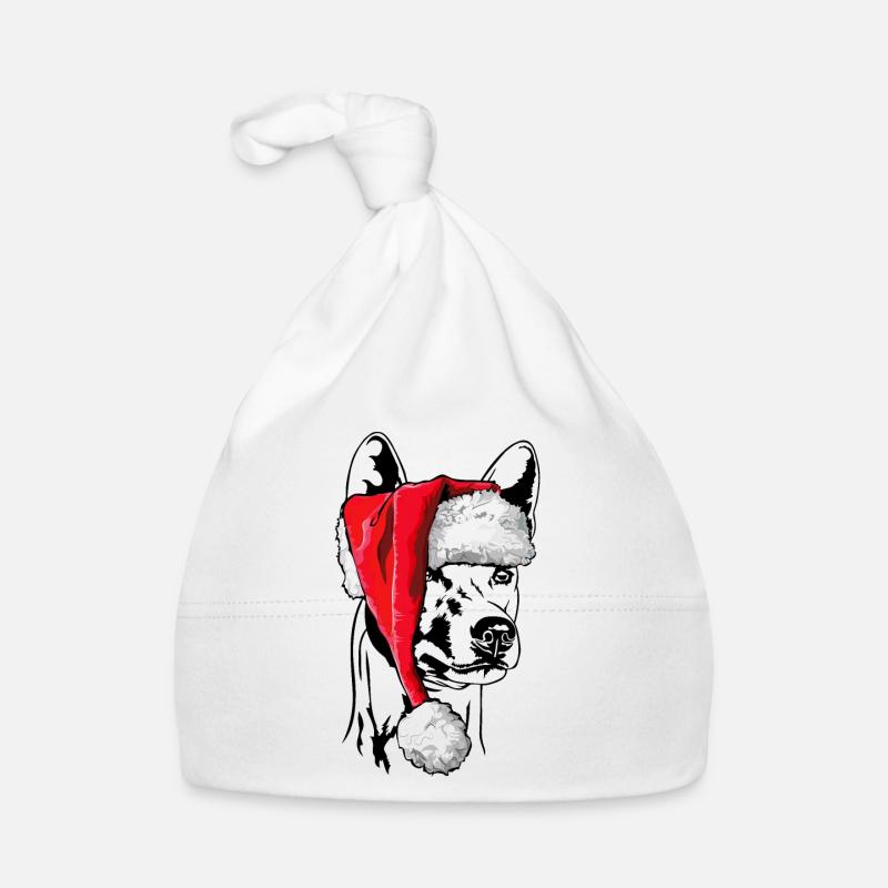 Santa Basenji Chiens de Noël Chiens Wilsigns Bonnet bio Bébé