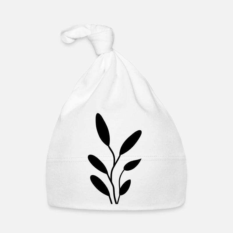 Fleur avec tige Bonnet bio Bébé