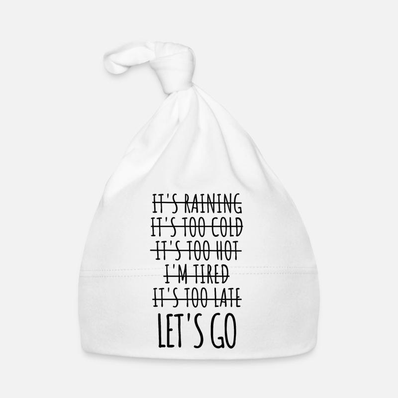 Motivational Exercise No-Excuse Workout-Buddy Organic Baby Cap