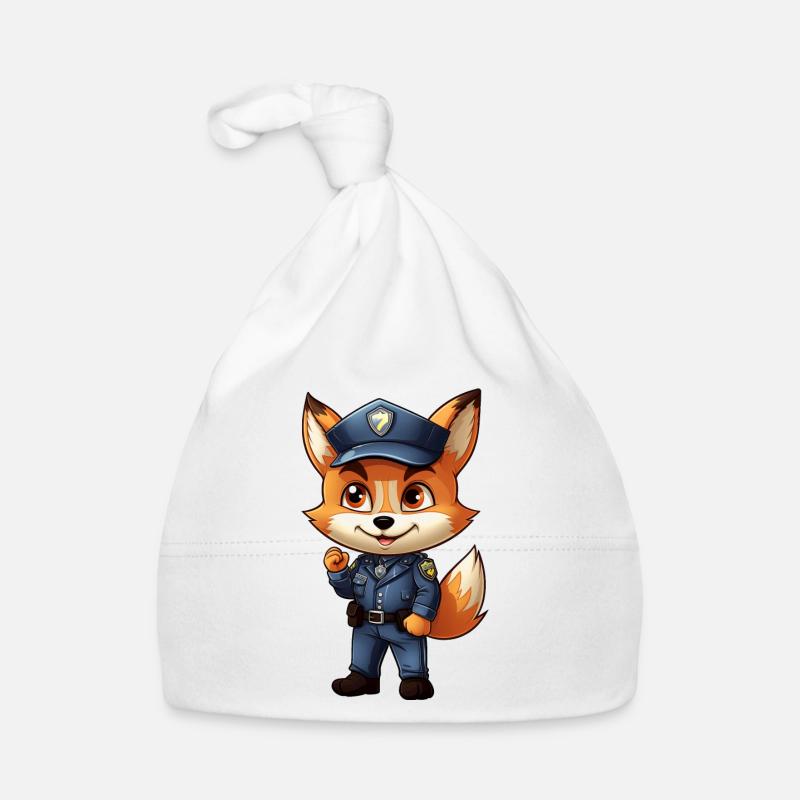 Fuchs Polizei Baby Bio-Mütze