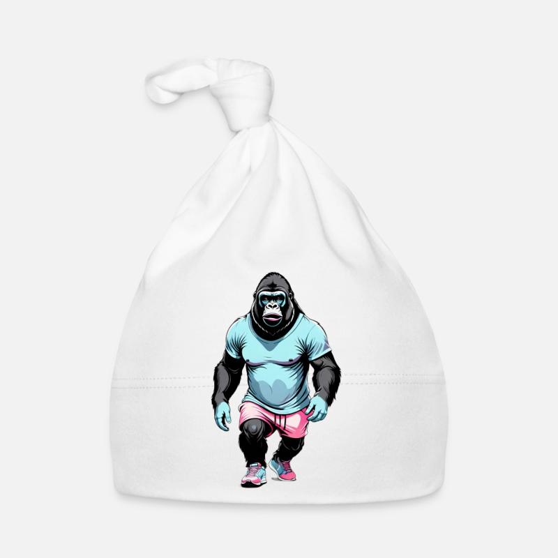 Gorilla Boxing Organic Baby Cap