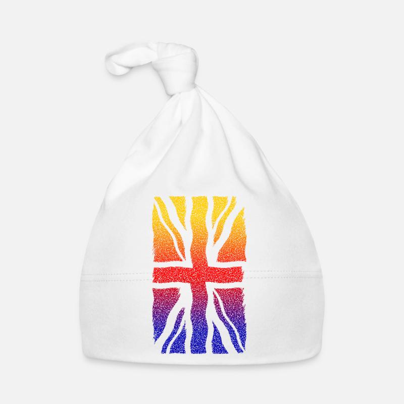 Union Jack Regenbogen Distressed-Welle Baby Bio-Mütze