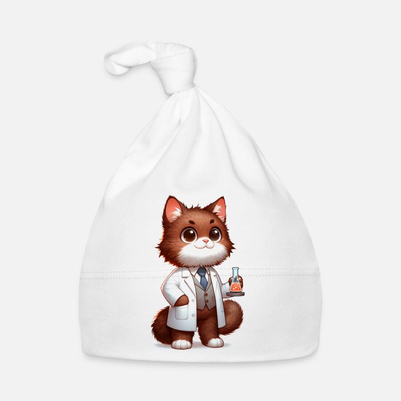Chat mignon scientifique Bonnet bio Bébé
