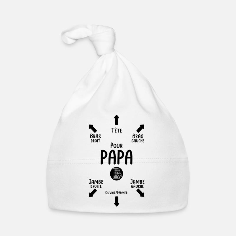 Instructions for Dad - Birth Gift for Dad Organic Baby Cap