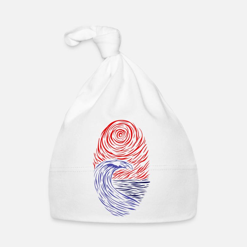 Dynamische Wellen Baby Bio-Mütze
