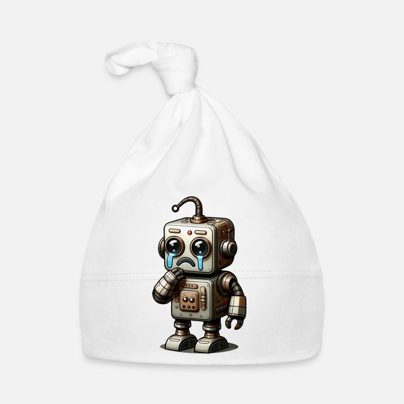 Alter Retro-Roboter Baby Bio-Mütze
