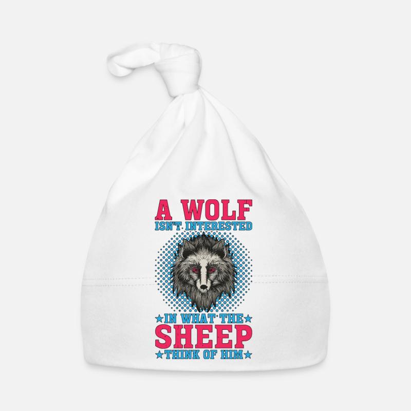 A Wolf Isn't Interested In What The Sheep Think 2 Baby Bio-Mütze