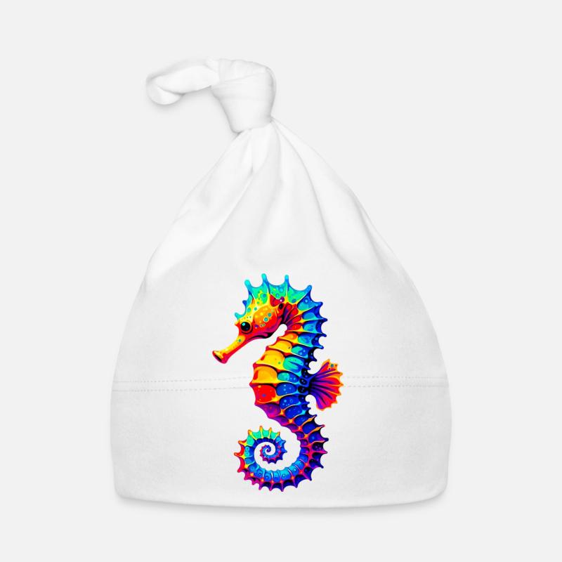 Seepferdchen Baby Bio-Mütze