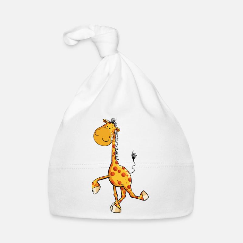 Drollige Giraffe Baby Bio-Mütze