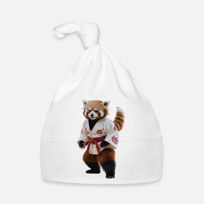 Sportlicher Roter Panda Baby Bio-Mütze