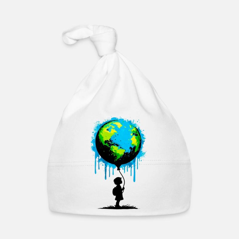 Planet Erde Baby Bio-Mütze