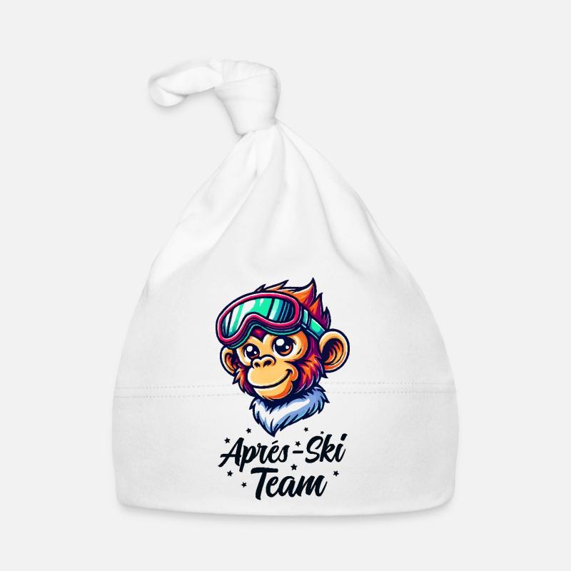 L’équipe d’après-ski Monkey Bonnet bio Bébé