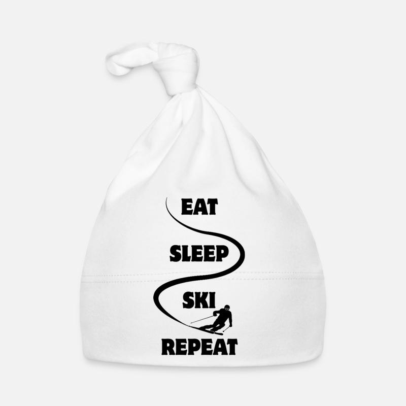 Manger Dormir Ski Répéter - Ski - Ski Bonnet bio Bébé