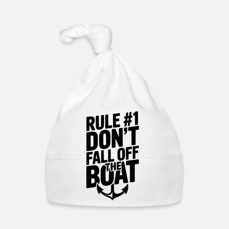 Regel #1: Fallen Sie nicht vom Boot Baby Bio-Mütze