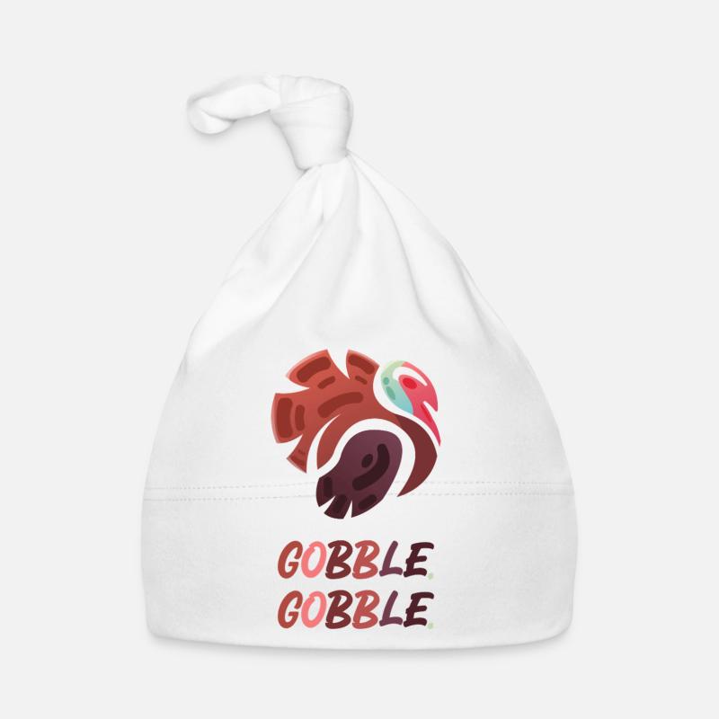 Gobble Gobble – Funny Turkey Design Baby Bio-Mütze