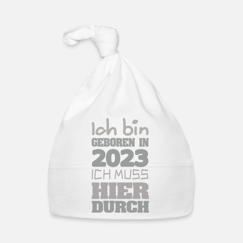 Geboren 2023 Durchstarten Baby Bio-Mütze