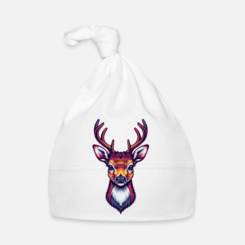 Hirschkopf cool niedlich Baby Bio-Mütze