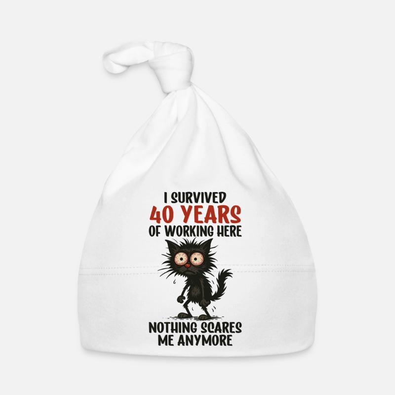 40th Company Anniversary Service Anniversary Work Organic Baby Cap