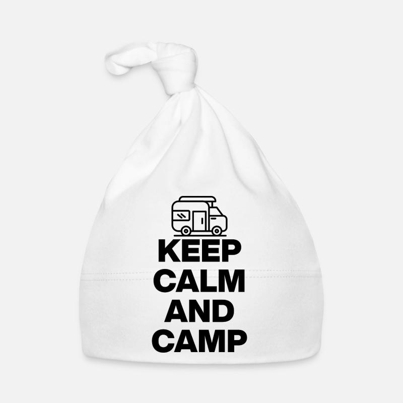 KEEP CALM AND CAMP! Baby Bio-Mütze