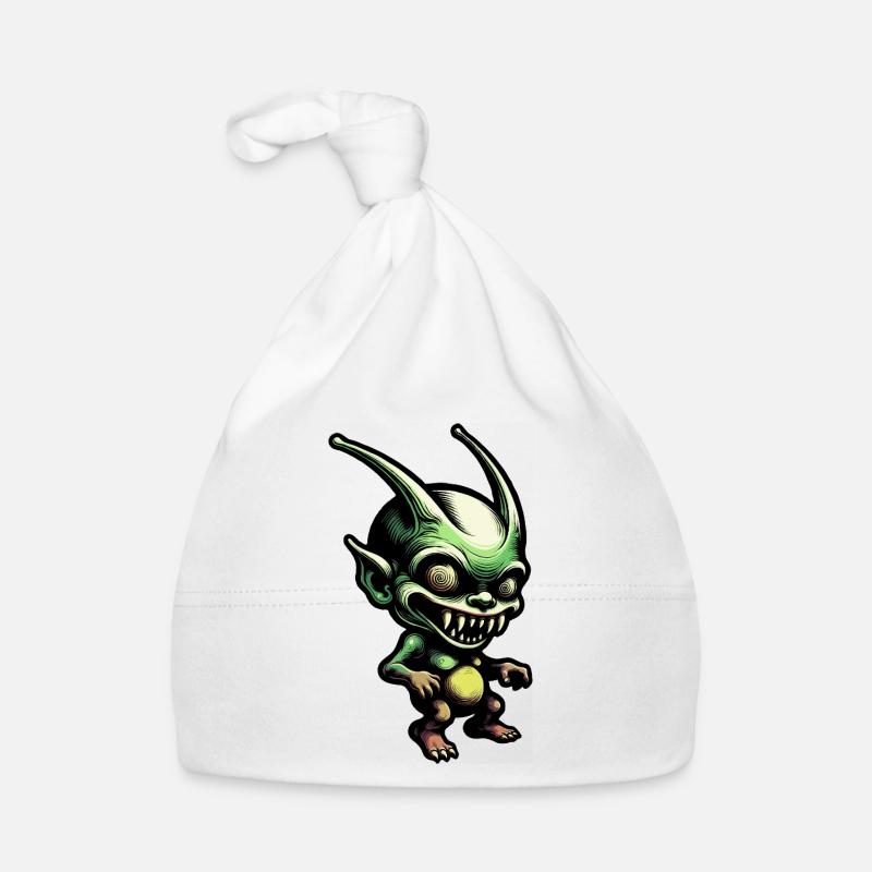 Green Goblin in Retro-Comic Style Organic Baby Cap