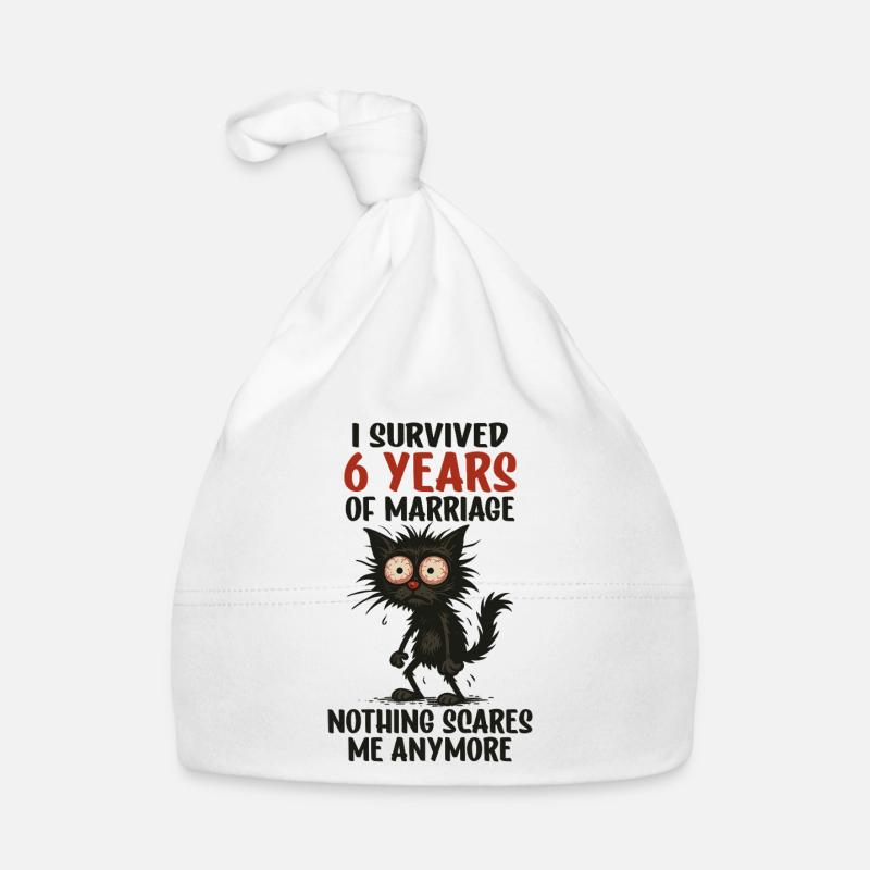 6. Hochzeitstag Geschenk Mann Frau Ehemann Ehefrau Baby Bio-Mütze
