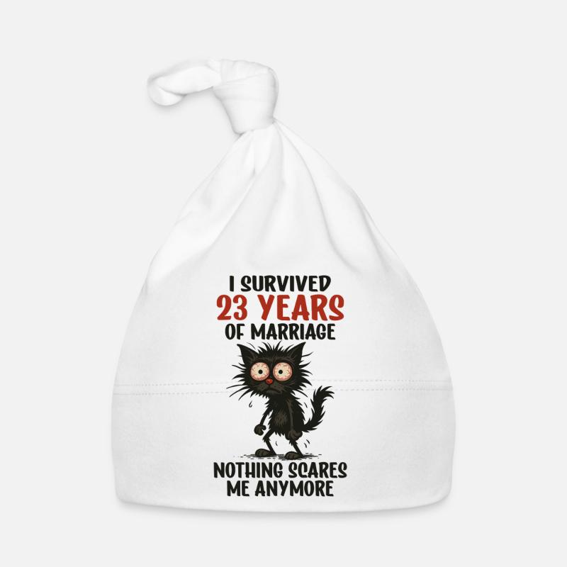 23 Hochzeitstag Geschenk Mann Frau Ehemann Ehefrau Baby Bio-Mütze