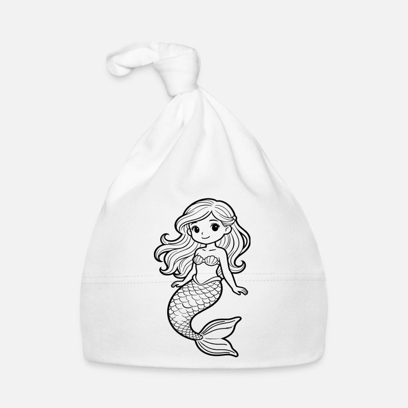 Meerjungfrau Baby Bio-Mütze