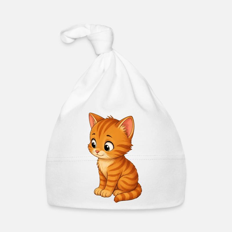 Kätzchen getigert Baby Bio-Mütze