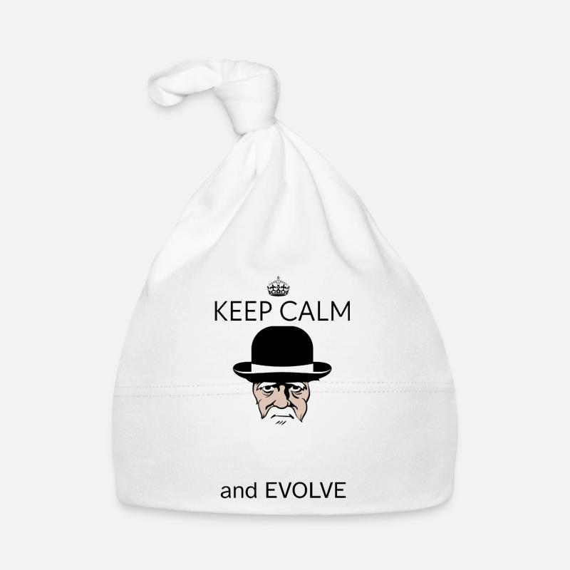 Darwin Keep Calm and evolve Bonnet bio Bébé