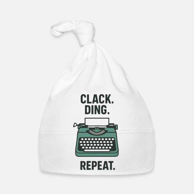 Klack Ding Repeat | Machine à écrire Bonnet bio Bébé