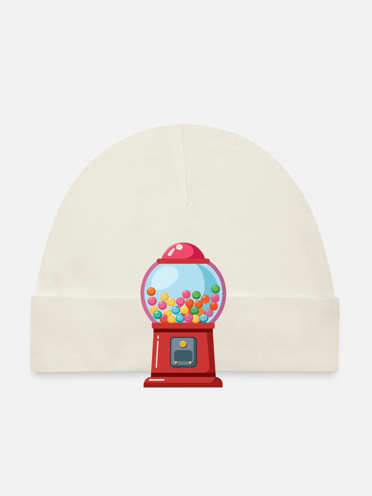 Gumball Machine - Organic Baby Cap - white - Front