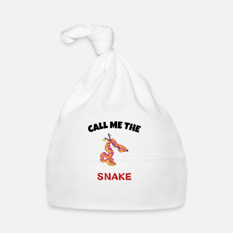 call me the snake - Bonnet bio Bébé - blanc