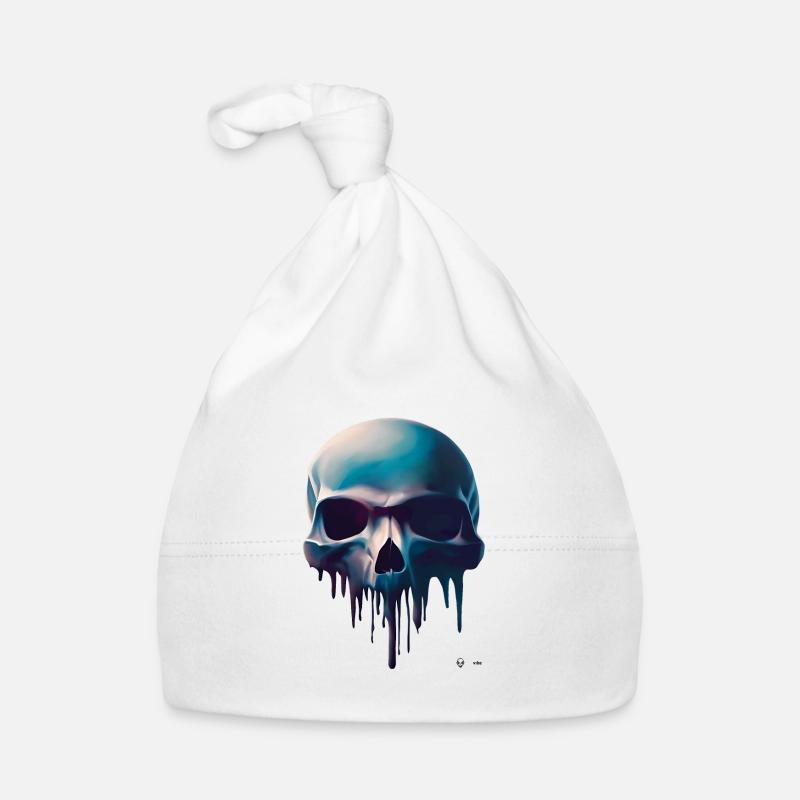 Schmelzender Schädel Baby Bio-Mütze
