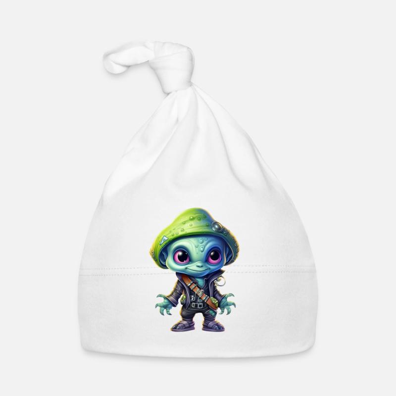 Alien Alien Pirate Organic Baby Cap