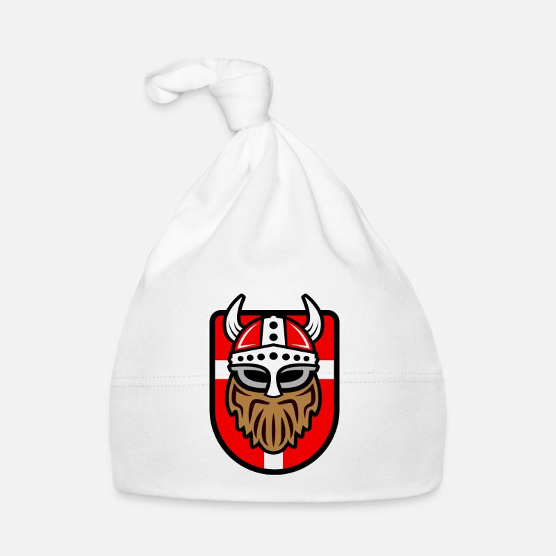Viking cool avec drapeau danois Bonnet bio Bébé