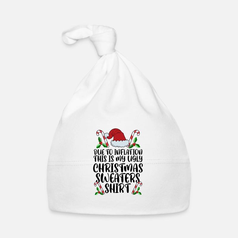 En raison de l’inflation Drôle de pull de Noël Hommes de Noël Bonnet bio Bébé