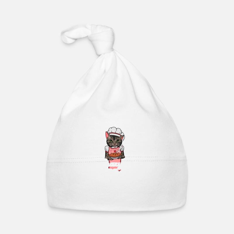 Baker Baking Rolls Levdough Cat Dicton Bonnet bio Bébé